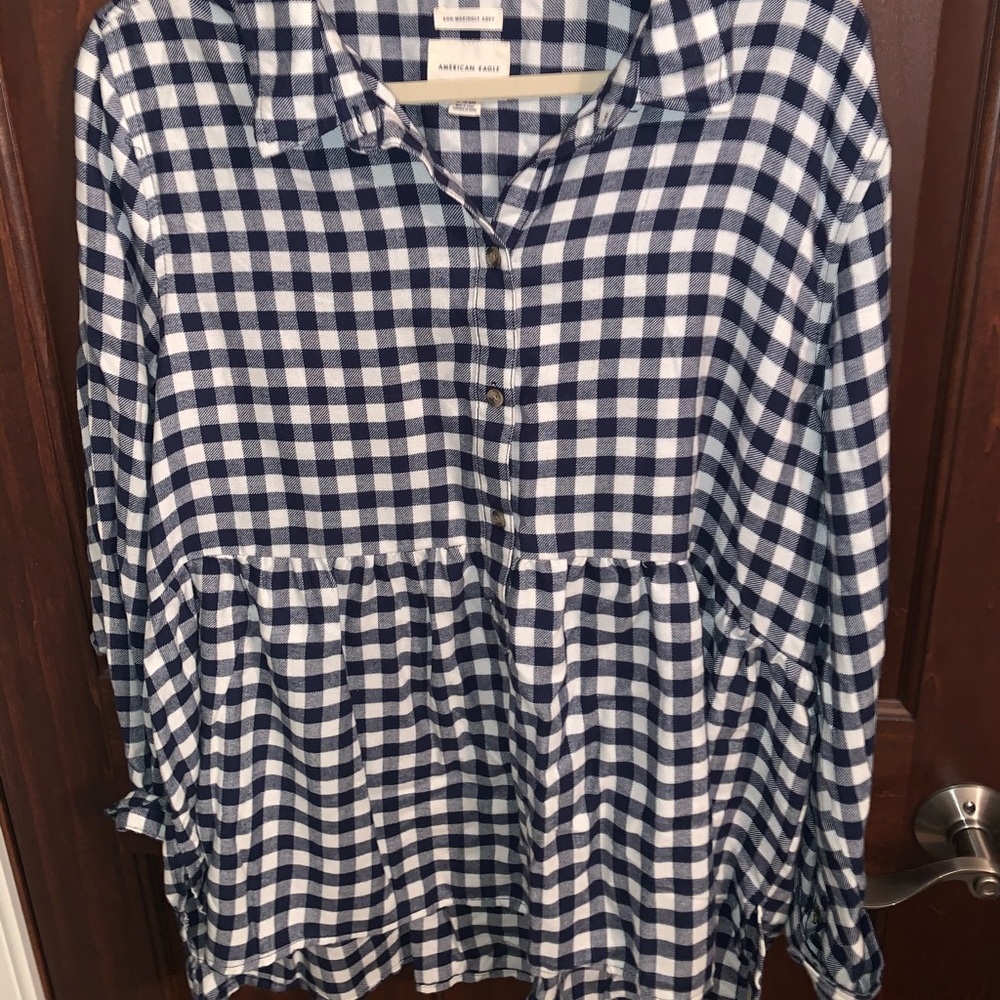 American Eagle flannel tunic